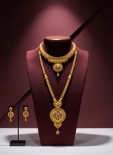 Sanvi Gold Necklace Set